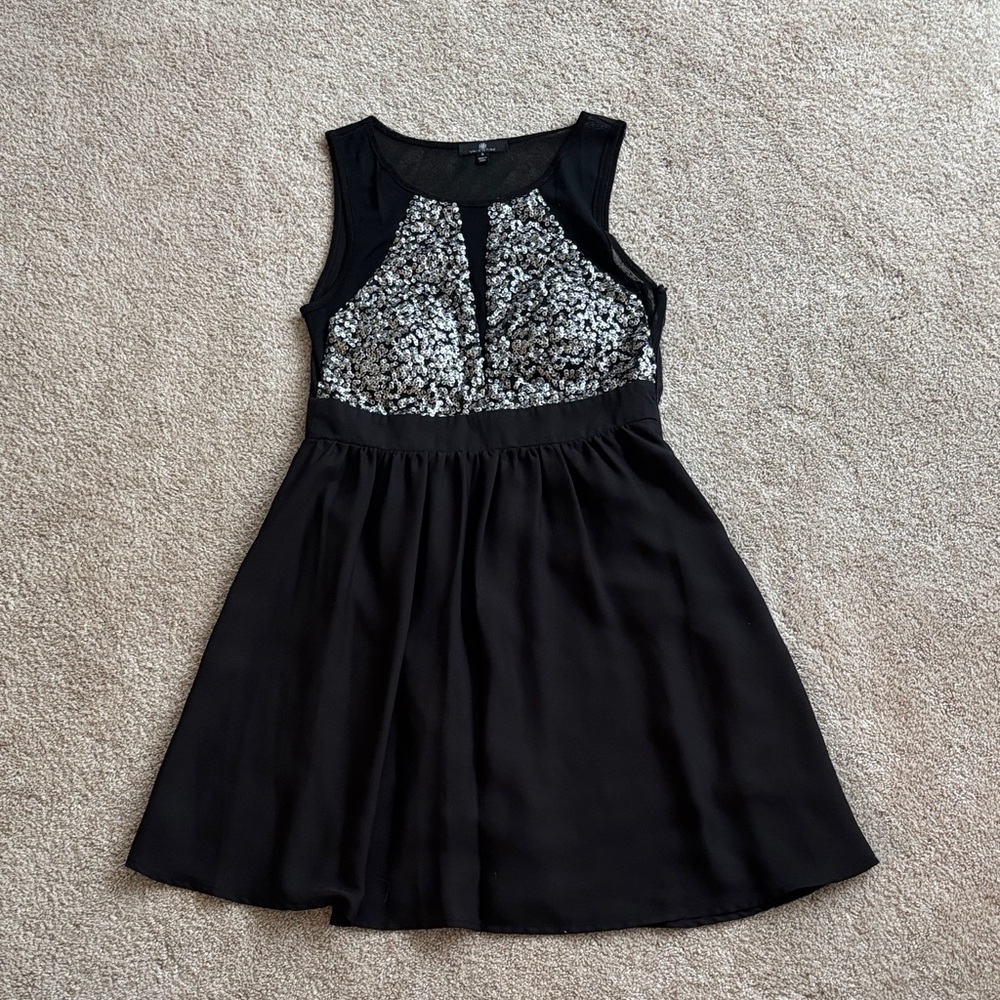 Sparkly Silver and Black Dress